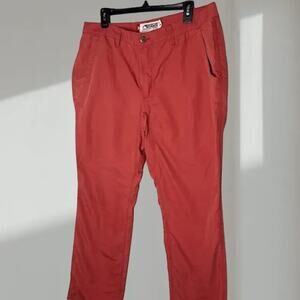 Mountain Khakis Slim Fit Chino Pants – Coral / Red (Men’s 36x32)